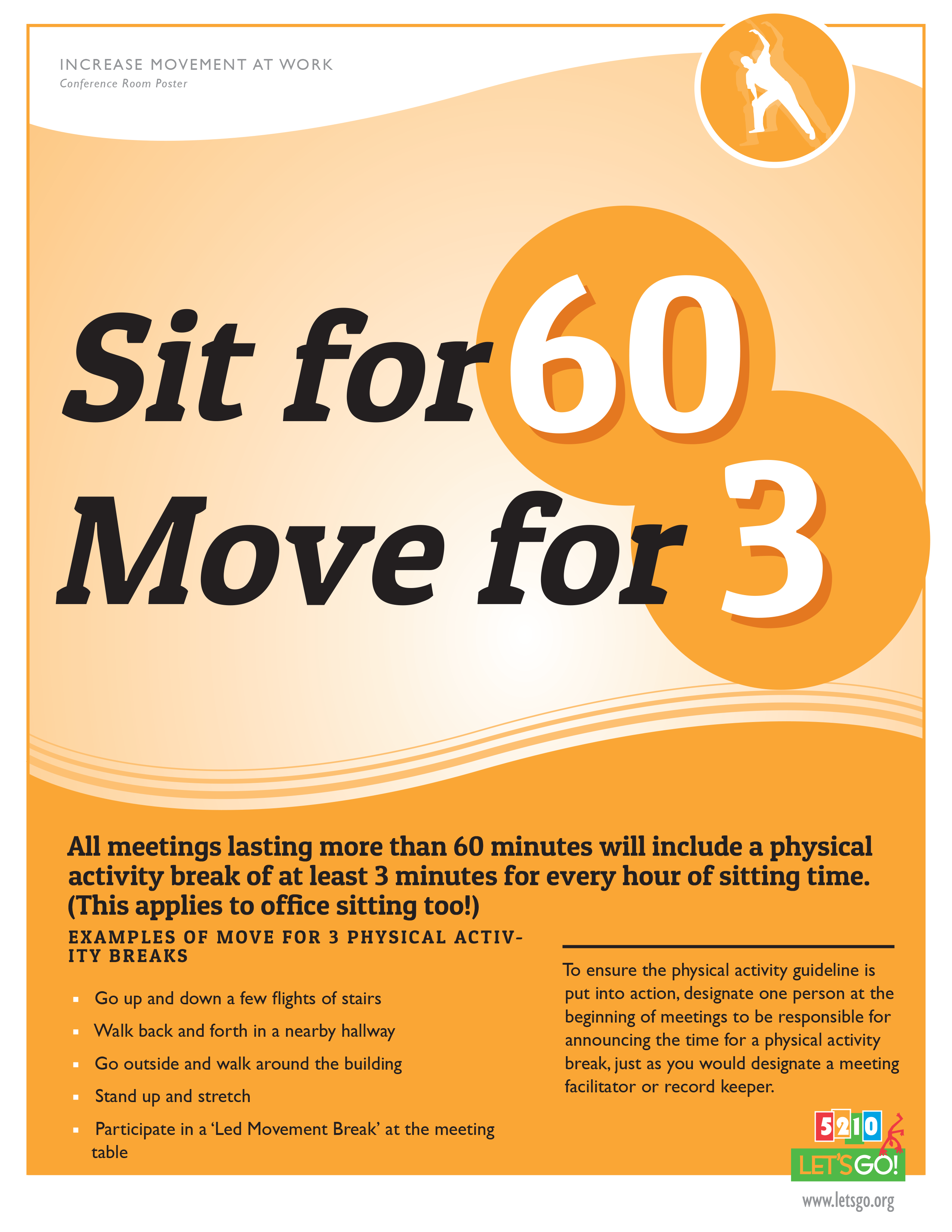 Sit for 60 Move for 3