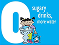 0 sugary drinks, more water