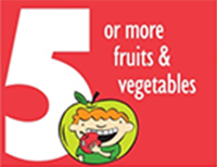 5 or more fruits and vegetables